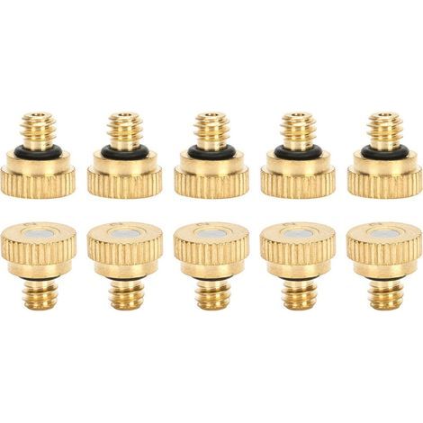 10 Messing-Sprühdüsen, 0,2 mm Niederdruck-Leitungswasser-Sprühkopf für den Außenbereich (1/4)