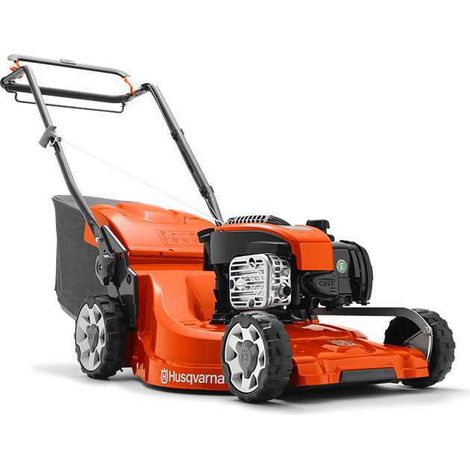 Husqvarna – Tondeuse thermique 47 cm pour petites surfaces – Moteur 2200W – Hauteur de coupe 20 à 75 mm – Bac 55L – Éjection arrière et mulching