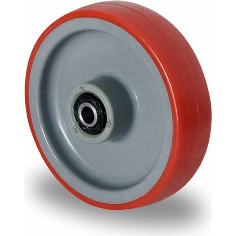 CASCOO Rad ø 125 mm Serie N2U6 Rollenlager Edelstahl