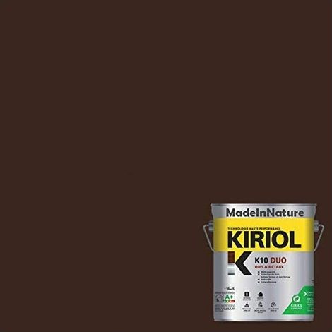 Peinture Métaux Antirouille, Sous couche et Finition, sur Fer, Acier, Galvanisé, même rouillés, très opacifiant - 0.75 litre - RAL 8014. (1/4)