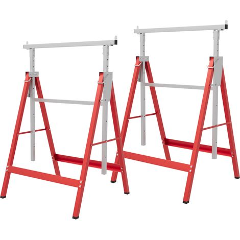 Télescopes réglables 80-130 cm, Lot de 2, Rouge