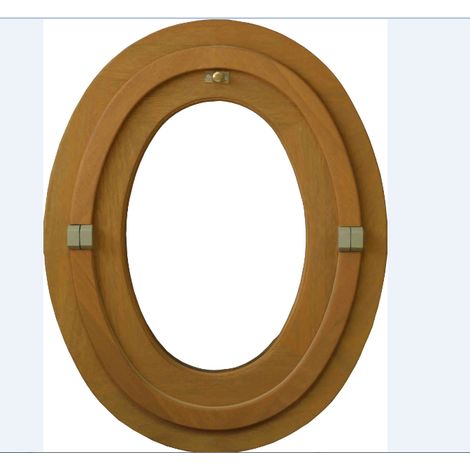 OCCHIO DI MANZO OVALE H 90 X L 60 - LEGNO (dimensioni tabella) (1/2)