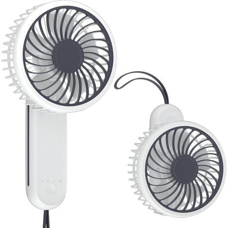 7.6 cm (3-inch) Mini Portable USB Rechargeable Fan, 3 Speeds, Battery Powered, Small, Foldable, Quiet, Pocket-Sized, Personal Cooling Fan. - AquaForge (1/5)