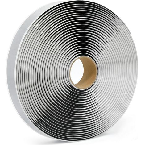 Ruban d'étanchéité en butyle noir 1/8" x 1" x 30 pieds Anti-fuite pour réparation de camping-car, fenêtre, bateau, verre et caoutchouc EDPM (1/5)