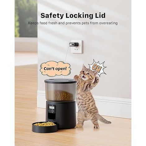 Automatic Cat Food Dispenser Programmable Timer - 3L (1/4)