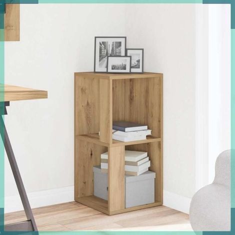 856719 Armoire d'angle chêne artisanal 33x33x67 cm bois d'ingénierie (1/5)