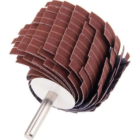 6 mm Tige 150 240 320 400 Grit Sable papier d'obturation de roue Chiffon de polissage de meulage Sculpture sur bois en métal Têtes de polissage (1/5)