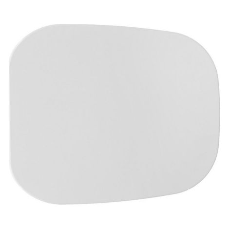 Abattant WC thermodurcissable blanc Rak Ceramics One 36,5x42 cm avec charnie'res fixes, abattant WC de remplacement