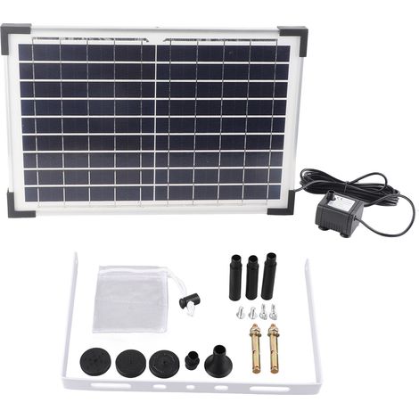 9V 10W Solar-Springbrunnenpumpe, einfach zu installierendes Set für Teiche, Vogeltränken, Gärten, Schwimmbäder oder Aquarien (1/5)