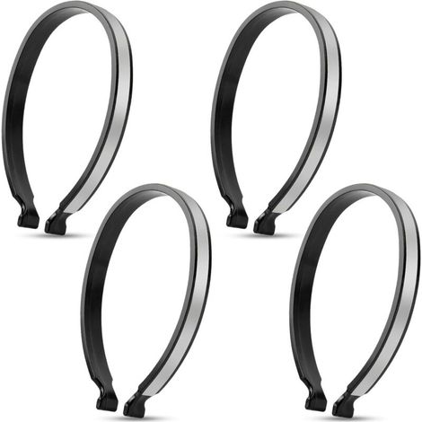 4 Stück reflektierende Fahrradclips, reflektierende Fahrradhosenclips, universeller reflektierender ABS-Fahrradknöchelriemen, reflektierender Hosenclip für Unisex-Fahrräder (1/4)