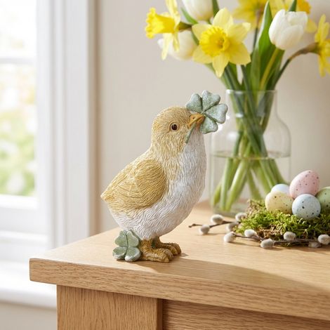 Springtime Chick With 4-Leaf Clover Ornament (1/3)