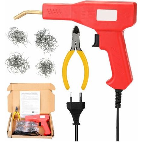 Pistola de soldar para reparar parachoques de coches. Empaquetada en una caja de plástico estándar europea. (1/5)
