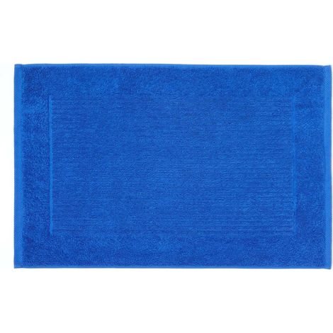 HOMESCAPES Tapis de Bain Uni 100% Coton Turc Bleu Roi