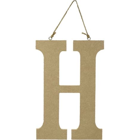 LETTERA "H" LEGNO