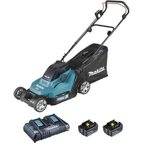Makita – Faucheuse sans fil 2x18V – 2 batteries 5.0Ah – Moteur Brushless – Diamètre de coupe 43cm – Pour terrains accidentés (1/2)