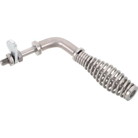 Poignée à Ressort et Finition Élégante Design Ergonomique en Acier Inoxydable pour Porte de Poêle à Bois pour Barbecue et Cheminée (1/5)