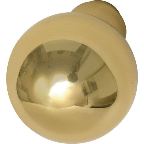 Marchesi Knopfdrückerlochteil (Türknauf), flachform ø 50mm, Messing patiniert (1/3)