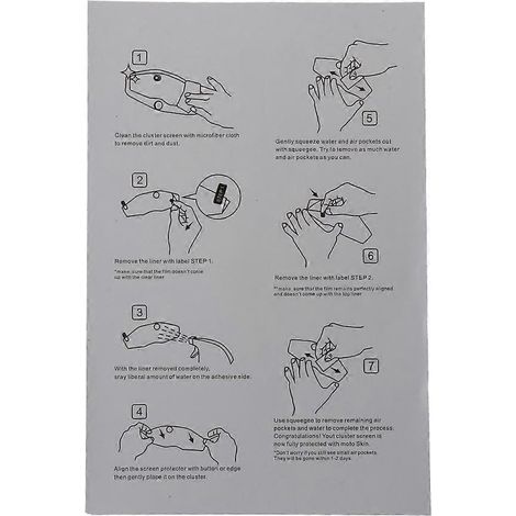 Film de protection pour écran et tableau de bord de moto contre les rayures (1/4)