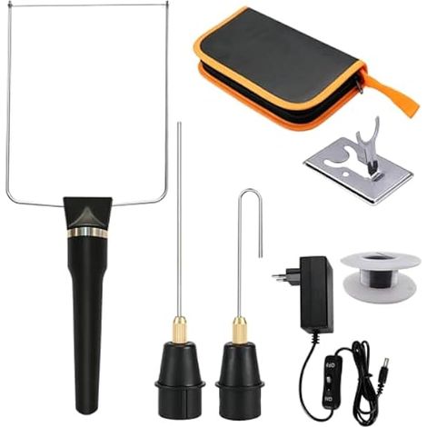 3-en-1 Coupeur électrique Polystyrène, Fil Chaud Découpe Polystyrène Kit avec 3 Lames en Nichrome et 10 m Fil Chauffant de Rechange, Outil de Découpe Mousse EVA Modélisme (1/5)