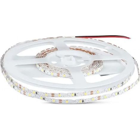 Tira LED V-TAC SMD2835 5W/m 120LM/W 5m 60 LED/m 12V Blanco Frío IP20 8mm Zig-Zag