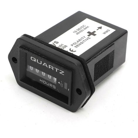 Compteur horaire mécanique haute précision DC12V à 36V pour moteurs hors-bord, bateaux, camions et tracteurs YEMAA (1/4)