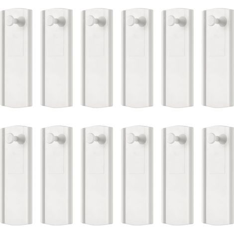 Lot de 12 grands clous adhésifs pour cadre photo, blancs, pour photos, photos, supports universels, sans perçage, décoration (1/5)