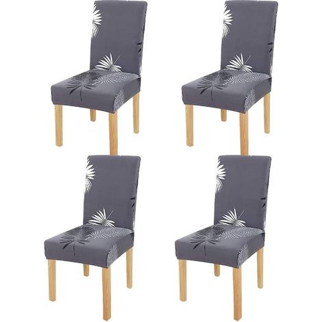 4 Housses De Chaise Housses De Chaise De Salle  Manger Extensibles Housse De Chaise Universelle Pour La Maison Restaurant Bar Htel (1/5)