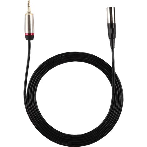 Adaptateur Câble Audio 3.5mm Mâle vers Mini XLR 3 Broches pour Équipement Vidéo et Caméra 2m (1/5)