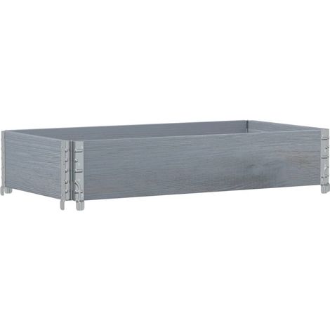 Maison Exclusive - Pflanzkasten Grau 100x50 cm Massivholz Kiefer