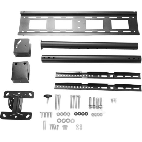 Support mural plafonnier rotatif 360° réglable pour écran plat 32-85 pouces, support suspendu ajustable