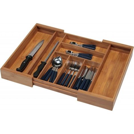 Range couverts extensible pour tiroir de cuisine - Livraison gratuite (1/4)