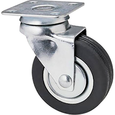 1PZ RUOTA PER MOBILI ART.160 Ã¸ 60 piastra mm 60 x 60