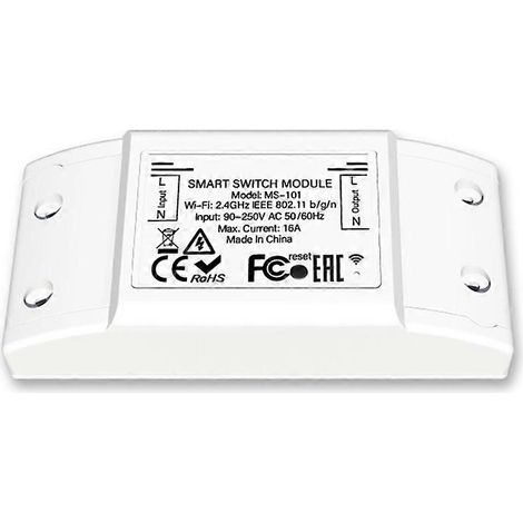 Interrupteur intelligent Bluetooth 16 A de qualité industrielle, relais de commande sans fil Tuya pour maison connectée (1/5)