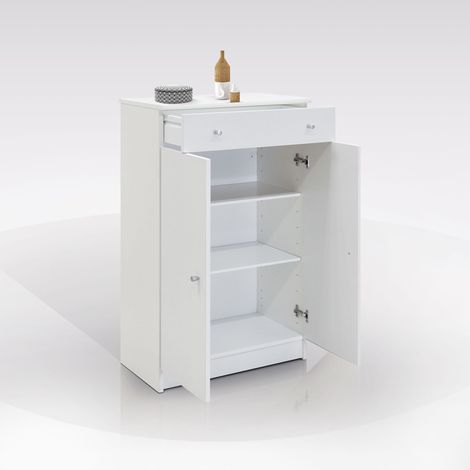 MOBILE MOD. MULTIUSO CM 62X34 H. 105 BIANCO OPACO (1/2)