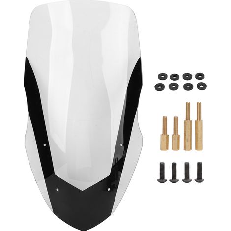 Carénage de pare-brise avant de moto PMMA, écran de déflecteur de pare-vent Transparent pour Nmax155 Nmax125 2016 à 2018 (1/5)