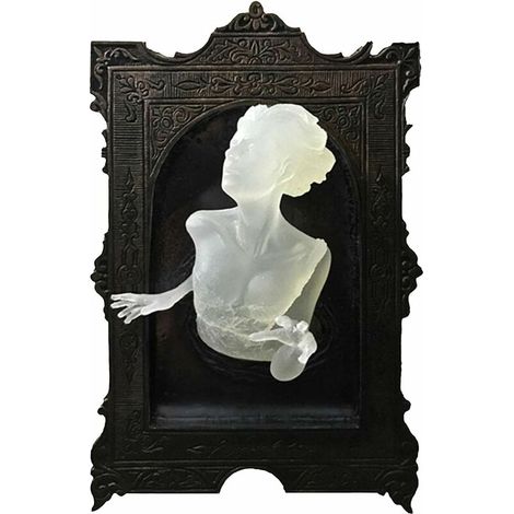 Halloween Ghost Wall Decoration Bright Halloween autocollant, wall decoration Ghost Bright autocollant create Room corridor Decoration in Bright mirrors - B (1/2)