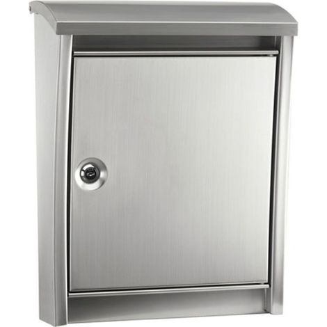 ARREGUI Urban E5907 Cassetta Postale Individuale in Acciaio Inossidabile, Di Grandi Dimensioni, Cassetta della Posta da Parete moderna, Dimensione L (Riviste e Buste C4), Facile da Montare, Inox (1/2)