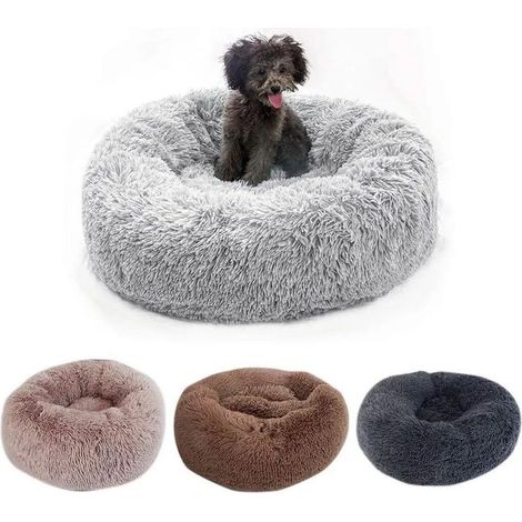Katzenbett, weiches Kissen, waschbar für Katzen und Hunde (Tie-Dye Braun, 80 cm), Sunny (1/5)
