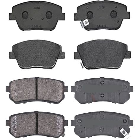 KIT PASTIGLIE FRENO ANTERIORI E POSTERIORI compatibile con HYUNDAI TUCSON (JM) / PASTIGLIE FRENANTI AUTO OEM FDB1733,FDB4247 / SOSTITUZIONE DIRETTA / BASSA POLVERE / SILENZIOSO (1/4)