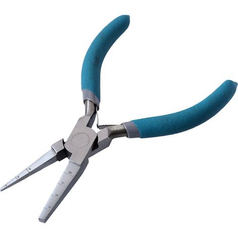 Pince à Bec Rond pour la Fabrication de Bijoux, Pince à Enrouler à Double Nez carré de 6 Pouces, Pince à Bec effilé Professionnelle, Pince à Boucler le Fil, Pince à Bijoux avec (1/5)