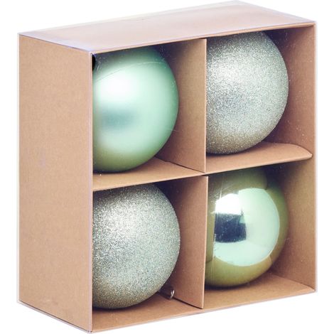 Christbaumkugeln, Ø 10 cm, 4er-Set (1/4)