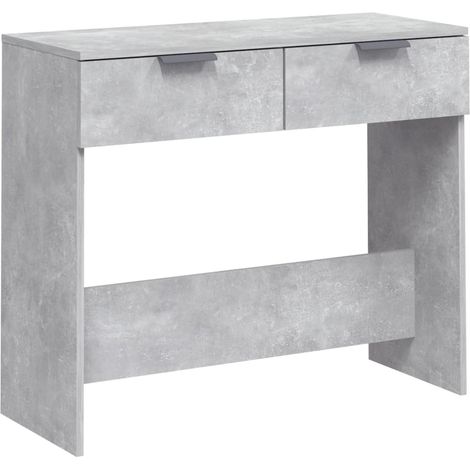 Konsolentisch Grau Beton 90x36x75 cm Ingenieurholz