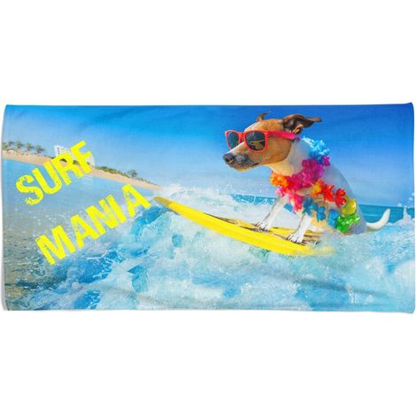 TELO MARE in spugna SURF MANIA misura grande cm. 90 X 170 (1/5)