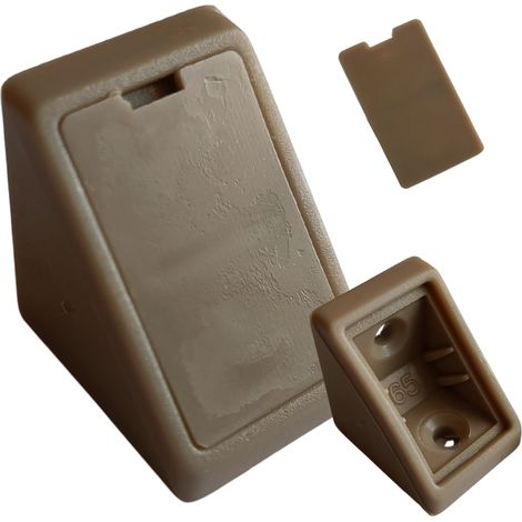 Staffa angolare per mobili 24x24x20 staffa komandorek con aletta BEIGE frassino (70) 100 PZ (1/5)