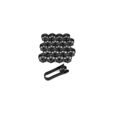 Cache écrou 19 mm – Lot de 20 capuchons hexagonaux – Protection contre corrosion pour écrous de roue – Installation facile (1/5)