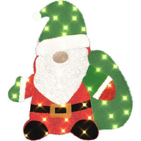 Couronne De Noël - Tissu Blanc Chaud 70 x 62 cm - Guirlande Lumineuse LED USB - Intérieur Extérieur - 1 Pièce (1/5)