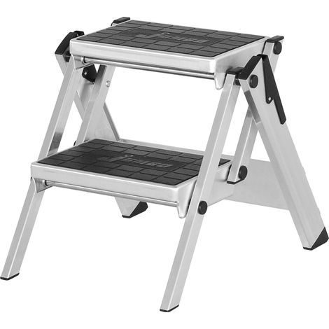 Hymer Sicherheitstreppe ohne Bügel, klappbar, Aluminium, 45 cm Standhöhe (1/5)