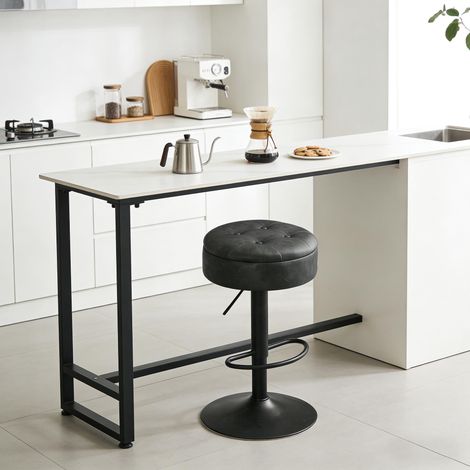 Chaises rondes de salon, chaises de petit-déjeuner élégantes, chaises de salle à manger, tabouret de bar avec espace de rangement (un seul tabouret de bar est inclus) (1/5)