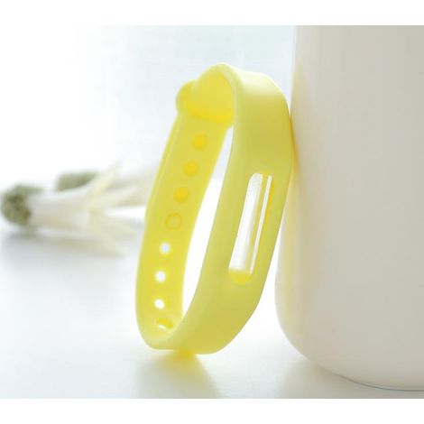 Bracelet anti-moustiques et insectes d'extérieur pour enfants et adultes (Jaune) (1/2)