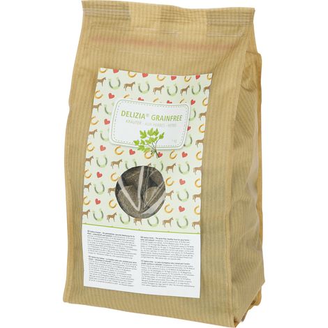 Kerbl Delizia Pferdefutter Kräuter getreidefrei 1 kg Pferdefutter